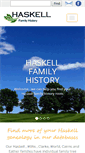 Mobile Screenshot of haskellfamilyhistory.com